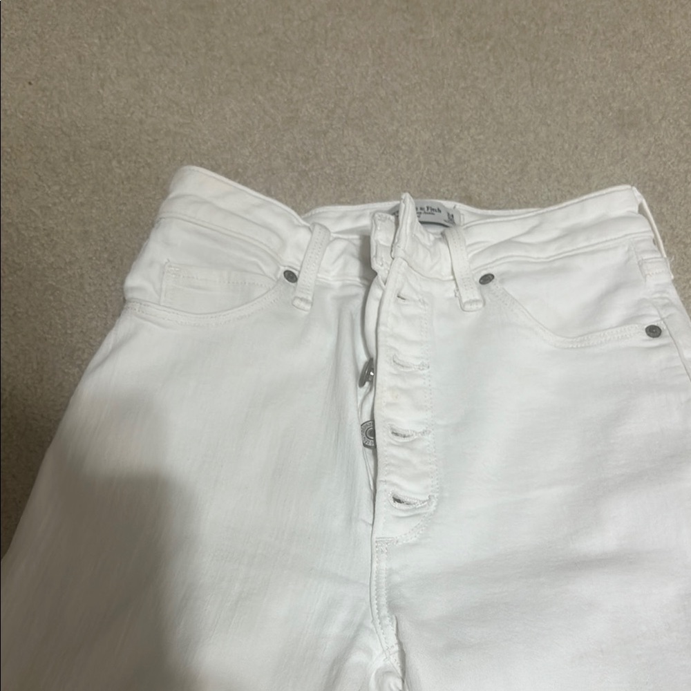 Abercrombie & Fitch White Skinny Jeans - Picture 2 of 4